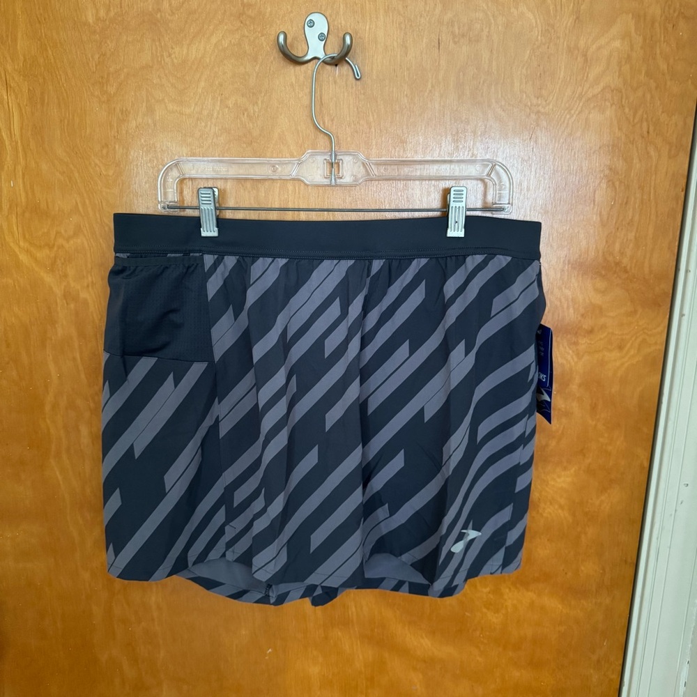 Brooks Charcoal Running Shorts